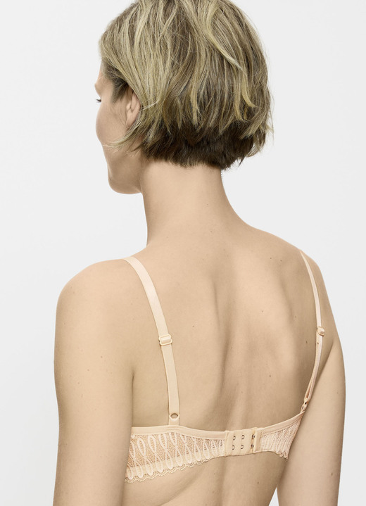 Bügel-BH - Triumph-Aura Spotlight Bügel-BH mit Elastikspitze, in Größe 070 bis 090, in Cup B, in Farbe CREME Ansicht 5