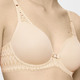 Bügel-BH - Triumph-Aura Spotlight Bügel-BH mit Elastikspitze, in Größe 070 bis 090, in Cup B, in Farbe CREME – Farbe CREME – Ansicht 3