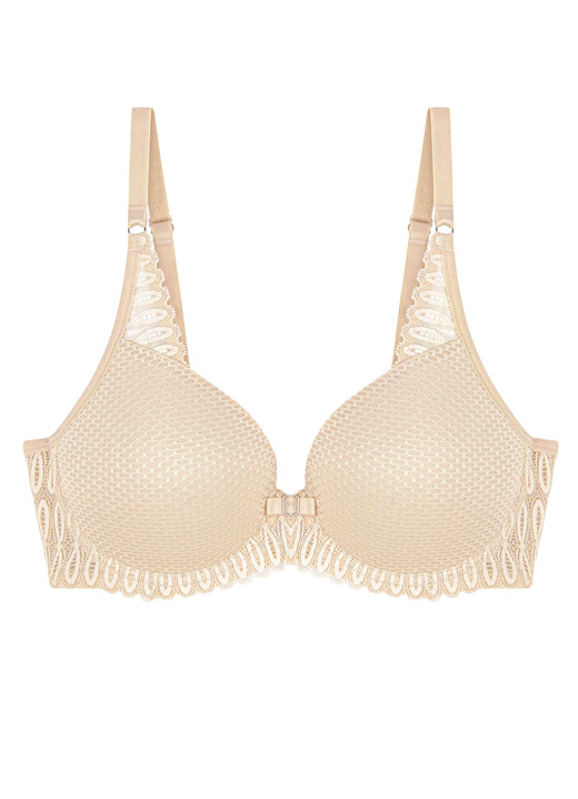 Bügel-BH - Triumph-Aura Spotlight Bügel-BH mit Elastikspitze, in Größe 070 bis 090, in Cup B, in Farbe CREME Ansicht 4