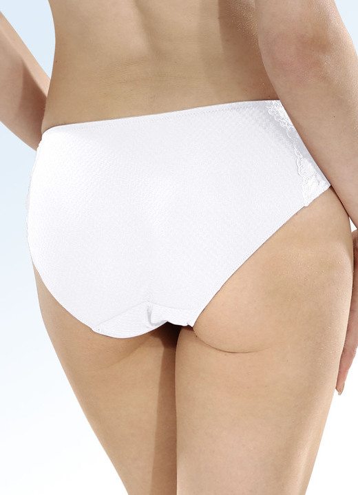 - Sassa Zweierpack Slips mit Elastikspitze, in Größe 038 bis 048, in Farbe WEISS Ansicht 2