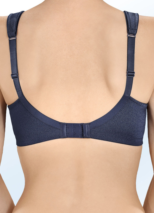 Soft-BH - Speidel Zweierpack BH mit doppelt vorgeformten Cups Ansicht 2 Soft-BH - Speidel Zweierpack BH mit doppelt vorgeformten Cups, in Größe 080 bis 105, in Cup B, in Farbe 1X MARINE, 1X WEISS Ansicht 2