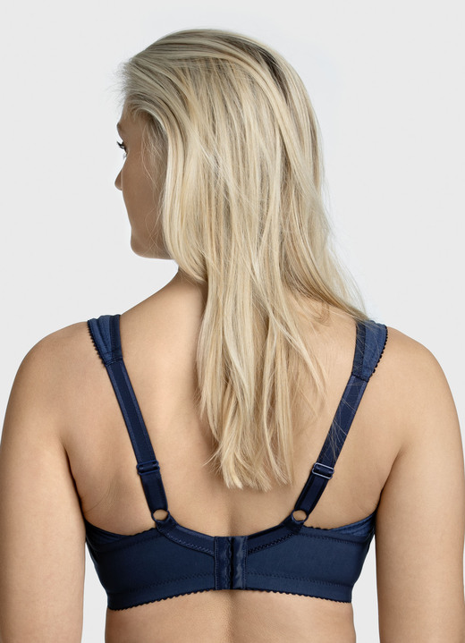 Soft-BH - Miss Mary BH mit strukturierten Einsätzen Ansicht 3 Soft-BH - Miss Mary BH mit strukturierten Einsätzen, in Größe 075 bis 115, in Cup E, in Farbe MARINE Ansicht 3