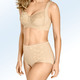 Soft-BH - Miss Mary BH mit elastischen Spitzeneinsätzen – Farbe BEIGE – Ansicht 1 Soft-BH - Miss Mary BH mit elastischen Spitzeneinsätzen, in Größe 080 bis 120, in Cup H, in Farbe MARINE – Farbe BEIGE – Ansicht 1
