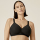 Soft-BH - Naturana BH mit gepolsterten Cups, in Größe 075 bis 100, in Cup A, in Farbe SCHWARZ – Farbe SCHWARZ – Ansicht 1