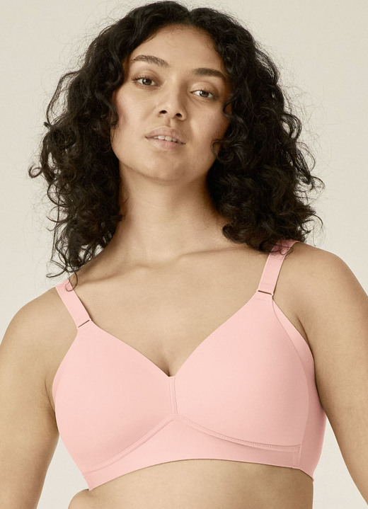 Soft-BH - Naturana BH mit gepolsterten Cups Ansicht 2 Soft-BH - Naturana BH mit gepolsterten Cups, in Größe 075 bis 100, in Cup A, in Farbe AZURBLAU Ansicht 2