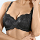 Bügel-BH - Susa Push-up Dirndl-BH für ein traumhaftes Dekoletté, in Größe 070 bis 100, in Cup C, in Farbe WEISS – Farbe SCHWARZ – Ansicht 2
