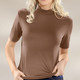 Kurzarm - Zweierpack Shirts mit Stehkragen und kurzen Ärmeln – Farbe 1X NOUGAT, 1X GRAFIT – Ansicht 1 Kurzarm - Zweierpack Shirts mit Stehkragen und kurzen Ärmeln, in Größe 036 bis 052, in Farbe 1X GRAFIT, 1X JEANSBLAU – Farbe 1X NOUGAT, 1X GRAFIT – Ansicht 1