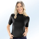 Kurzarm - Zweierpack Shirts mit Stehkragen und kurzen Ärmeln – Farbe 1X SAND, 1X SCHWARZ – Ansicht 2 Kurzarm - Zweierpack Shirts mit Stehkragen und kurzen Ärmeln, in Größe 036 bis 052, in Farbe 1X GRAFIT, 1X JEANSBLAU – Farbe 1X SAND, 1X SCHWARZ – Ansicht 2