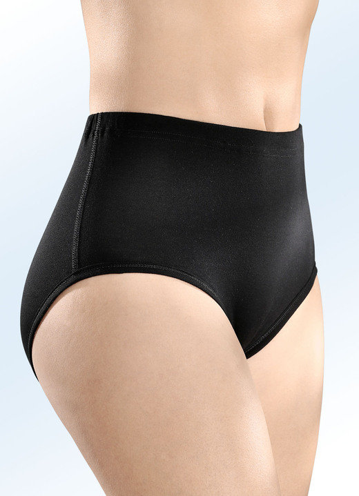 Slips - Fünferpack Slips aus BIO-Baumwolle, in Farbe 3X SCHWARZ, 2X WEISS Ansicht 1