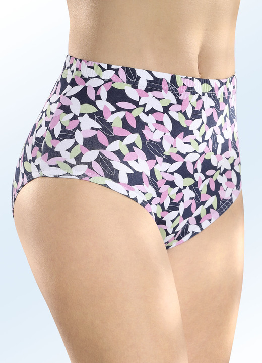 - Fünferpack Slips mit Gummizug, in Größe 038 bis 056, in Farbe MARINE-PINK-BUNT Ansicht 2