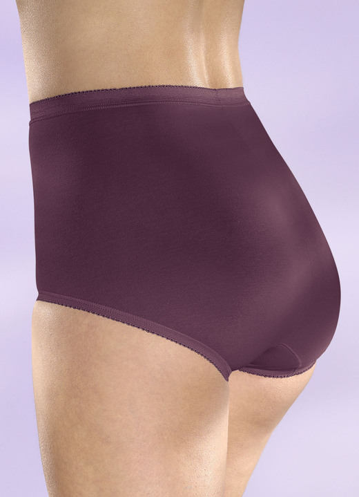 - Dreierpack Sloggi Maxi-Slips, in Größe 038 bis 046, in Farbe 1X BURDUND, 1X ROSA, 1X TAUPE Ansicht 1