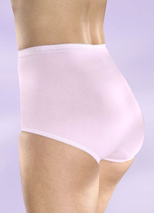 - Dreierpack Sloggi Maxi-Slips, in Größe 038 bis 046, in Farbe 1X BURDUND, 1X ROSA, 1X TAUPE Ansicht 2