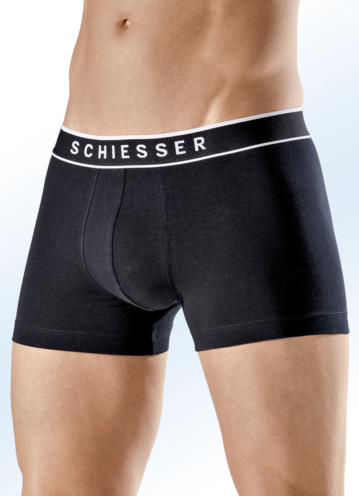 Pants & Boxershorts - Schiesser Dreierpack Pants mit Elastikbund, in Größe 004 bis 010, in Farbe 3X MARINE Ansicht 2