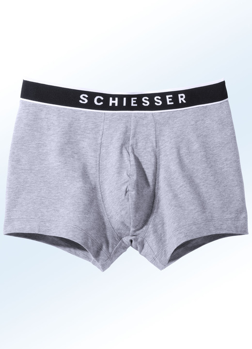 Pants & Boxershorts - Schiesser Dreierpack Pants mit Elastikbund, in Größe 004 bis 010, in Farbe 3X SCHWARZ Ansicht 3