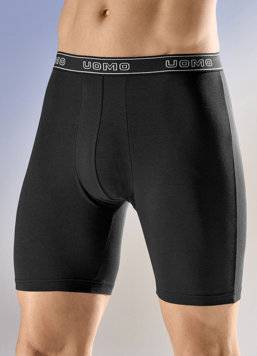 Pants & Boxershorts - Viererpack Longpants mit Elastikbund, in Größe 005 bis 011, in Farbe 2X NAVY, 2X SCHWARZ Ansicht 2