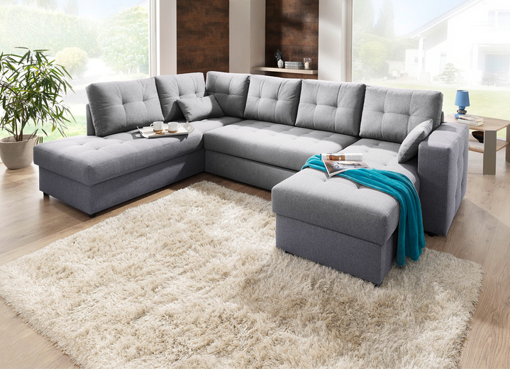 Polsterecken - Polstermöbel mit Bettfunktion, in Farbe BEIGE, in Ausführung Polsterecke Ansicht 34