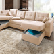 Polsterecken - Polstermöbel mit Bettfunktion, in Farbe BEIGE, in Ausführung Polsterecke – Farbe BEIGE – Ansicht 5