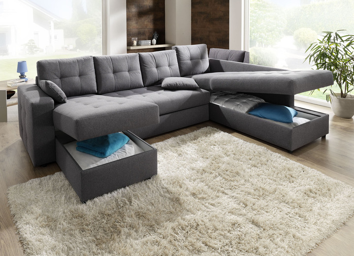 Polsterecken - Polstermöbel mit Bettfunktion, in Farbe BEIGE, in Ausführung Polsterecke Ansicht 5