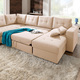Polsterecken - Polstermöbel mit Bettfunktion, in Farbe BEIGE, in Ausführung Polsterecke – Farbe BEIGE – Ansicht 6