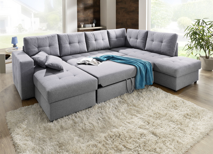 Polsterecken - Polstermöbel mit Bettfunktion, in Farbe BEIGE, in Ausführung Polsterecke Ansicht 15