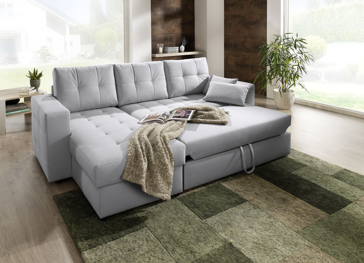 Polsterecken - Polstermöbel mit Bettfunktion, in Farbe BEIGE, in Ausführung Polsterecke Ansicht 21