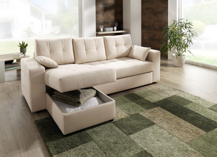 Polsterecken - Polstermöbel mit Bettfunktion, in Farbe BEIGE, in Ausführung Polsterecke Ansicht 2