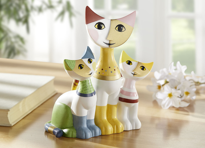 - Goebel Katzenfamilie von Rosina Wachtmeister, in Farbe BUNT