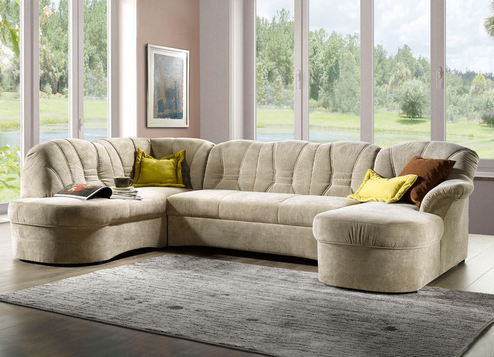 - Klassische Polstermöbel, in Farbe BEIGE, in Ausführung Hocker Ansicht 1