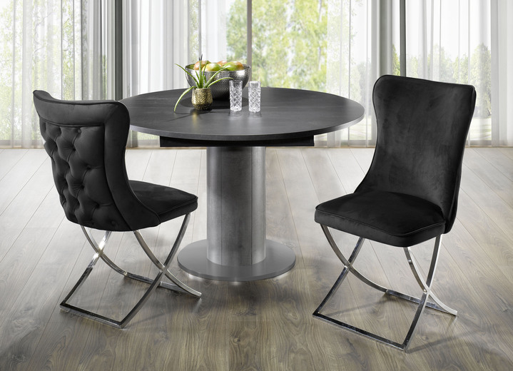 Stühle & Sitzbänke - Trendige Esszimmer-Stühle, 2er-Set, in Farbe ROT Ansicht 9