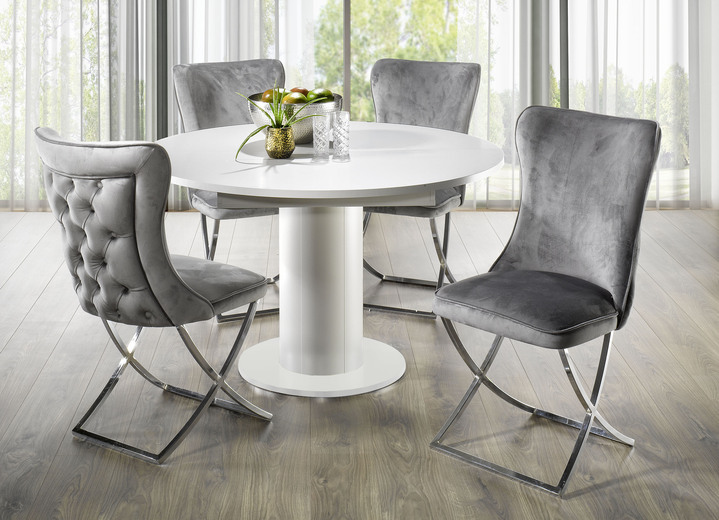 Stühle & Sitzbänke - Trendige Esszimmer-Stühle, 2er-Set, in Farbe ROT Ansicht 7