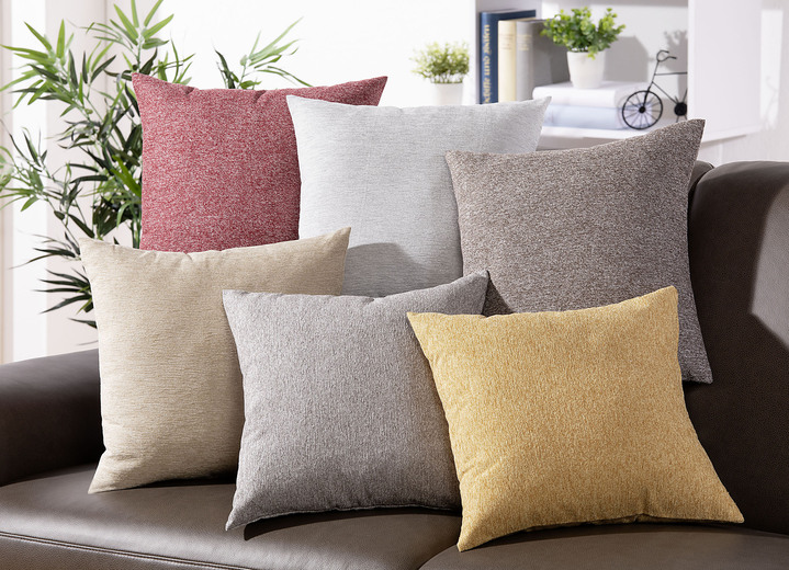 Sessel- & Sofaüberwürfe - Wohnaccessoires mit Anti-Rutsch-Beschichtung, in Größe 101 (Sesselschoner, 50x150 cm) bis 905 (2 Kissenbezüge, 40x 40 cm), in Farbe TAUPE Ansicht 1