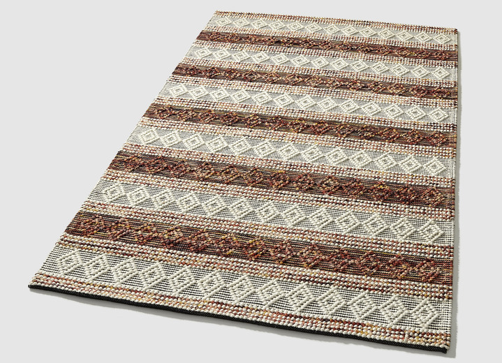 Klassisch - Hochwertige, handgewebte Brücken und Teppich, in Größe 113 (Brücke, 70x140 cm) bis 249 (Teppich, 160x230 cm), in Farbe MULTICOLOR Ansicht 1
