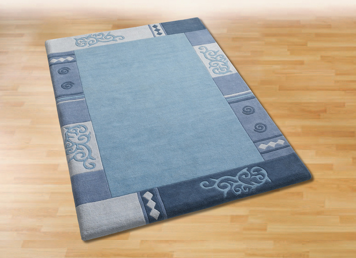 Bettumrandungen - Handgetuftete Brücken, Teppiche und Bettumrandungen, in Größe 103 (Brücke, 60x90 cm) bis 325 (Bettumrandung, 3-teilig), in Farbe GRAU Ansicht 21