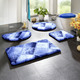 Badgarnituren - Traumhafte Badgarnitur in Supersoft-Qualität, in Größe 100 (Vorleger halbrund, 50/ 80 cm) bis 112 (WC-Deckelbezug, 47/ 50 cm), in Farbe BLAU – Farbe BLAU – Ansicht 1