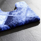 Badgarnituren - Traumhafte Badgarnitur in Supersoft-Qualität, in Größe 100 (Vorleger halbrund, 50/ 80 cm) bis 112 (WC-Deckelbezug, 47/ 50 cm), in Farbe BLAU – Farbe BLAU – Ansicht 2