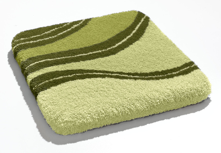 SALE % - Badgarnitur mit rutschhemmender Rückseite, in Größe 100 (Vorleger halbrund, 50/ 80 cm) bis 112 (WC-Deckelbezug, 47/ 50 cm), in Farbe GRÜN Ansicht 1