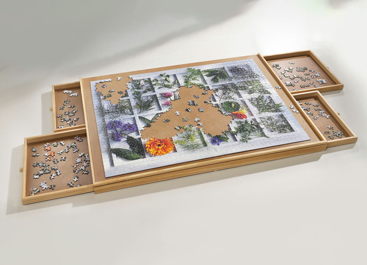 - Puzzletisch für bis zu 1500 Teile, in Farbe BRAUN, in Ausführung für bis zu 1500 Teile Ansicht 2