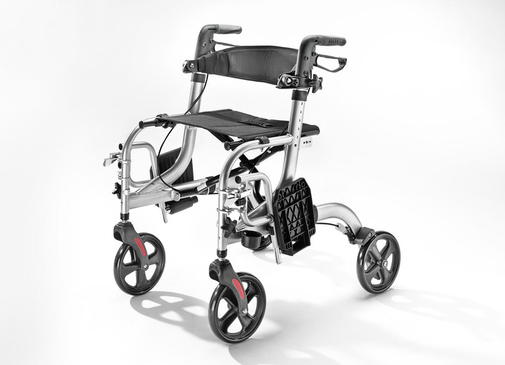 Rollatoren & Rollstühle - Rollator, auch als Rollstuhl nutzbar, in Farbe SILBER Ansicht 1
