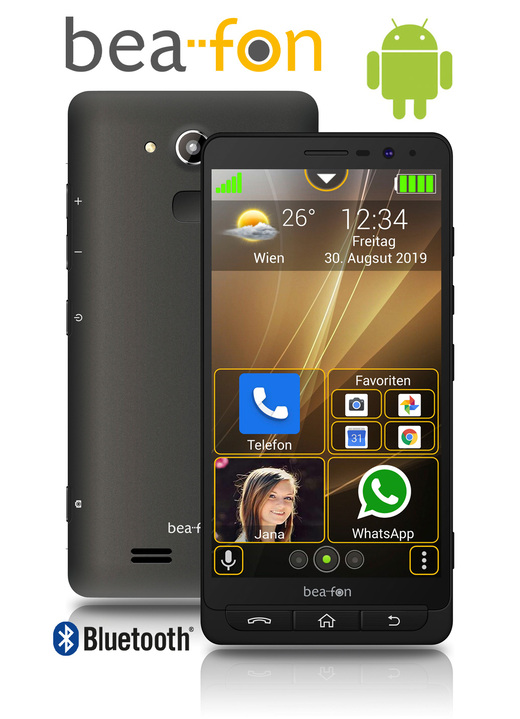 Mobil-Telefone - Bea-fon M 5 premium Smartphone, in Farbe SCHWARZ Ansicht 1