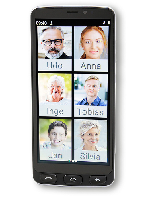 Mobil-Telefone - Seniorengerechtes Smartphone Olympia NEO, in Farbe SCHWARZ Ansicht 1