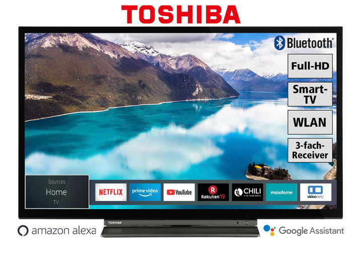 Fernseher - Toshiba 32LL3C63DAX Full-HD-LED-Fernseher, in Farbe SCHWARZ Ansicht 1