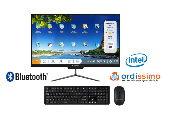 Computer & Elektronik - Ordissimo All-in-One PC Clara 2, in Farbe SCHWARZ Ansicht 1