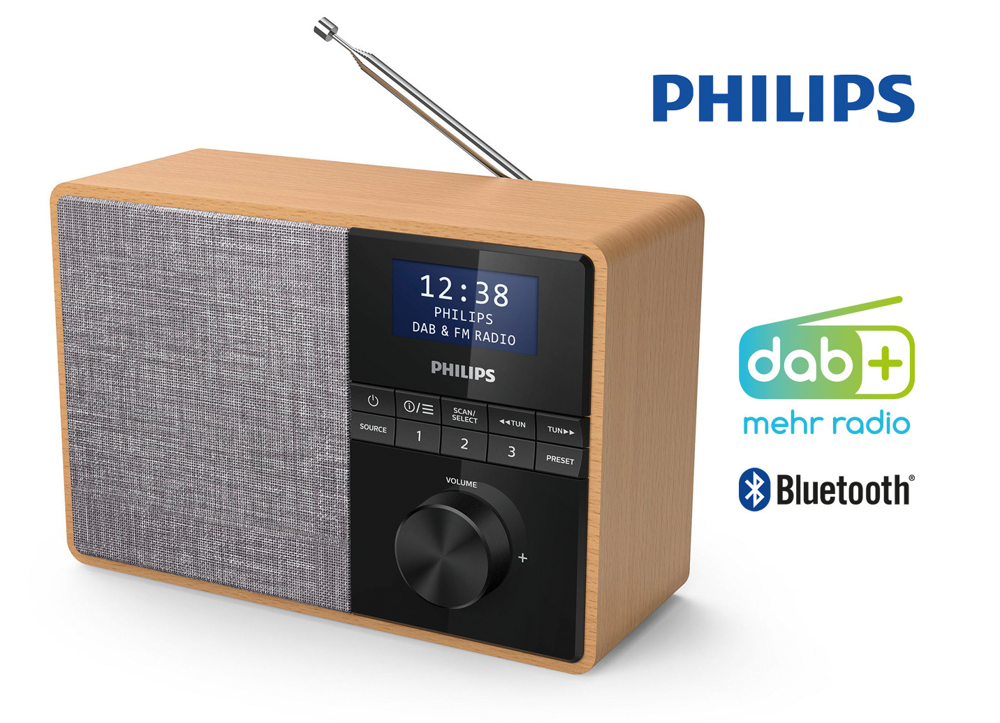 Philips TAR5505/12 DAB+ Radio mit Bluetooth Soundsysteme