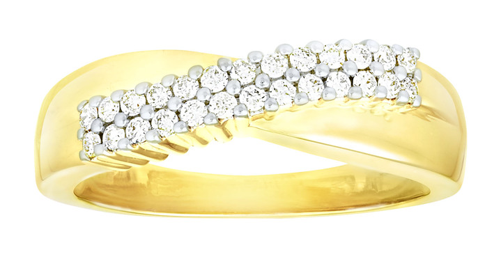 Ringe - Beliebter Damenring mit 26 Brillanten, in Größe 160 bis 220, in Farbe  Ansicht 2