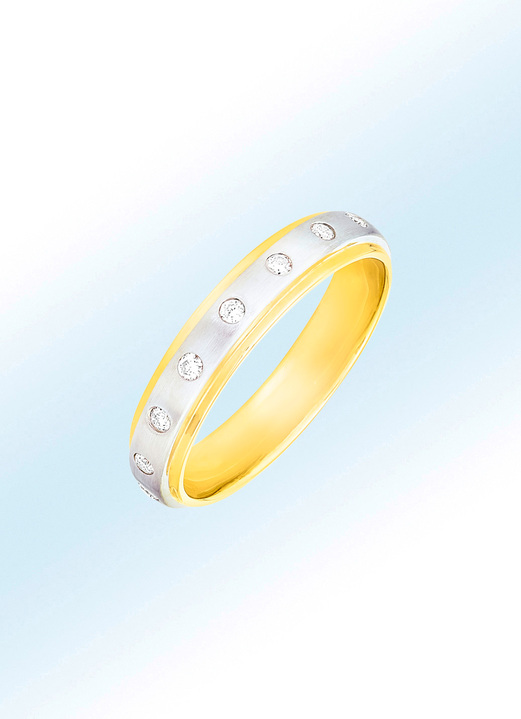 Ringe - Wunderschöner Damenring mit 16 Brillanten, in Größe 160 bis 220, in Farbe
