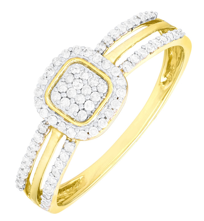 Ringe - Edler Damenring mit 74 Diamanten, in Größe 160 bis 220, in Farbe  Ansicht 2