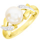 Ringe - Edler Damenring mit Diamanten und  Akoya-Perle – Ansicht 2 Ringe - Edler Damenring mit Diamanten und  Akoya-Perle, in Größe 160 bis 220, in Farbe  – Ansicht 2