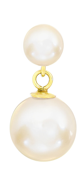 Ohrschmuck - Ohrstecker mit Süßwasser-Zuchtperlen, in Farbe  Ansicht 3