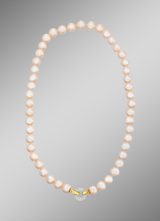 Halsketten - Halskette mit Süßwasser-Zuchtperlen , in Farbe  Ansicht 1
