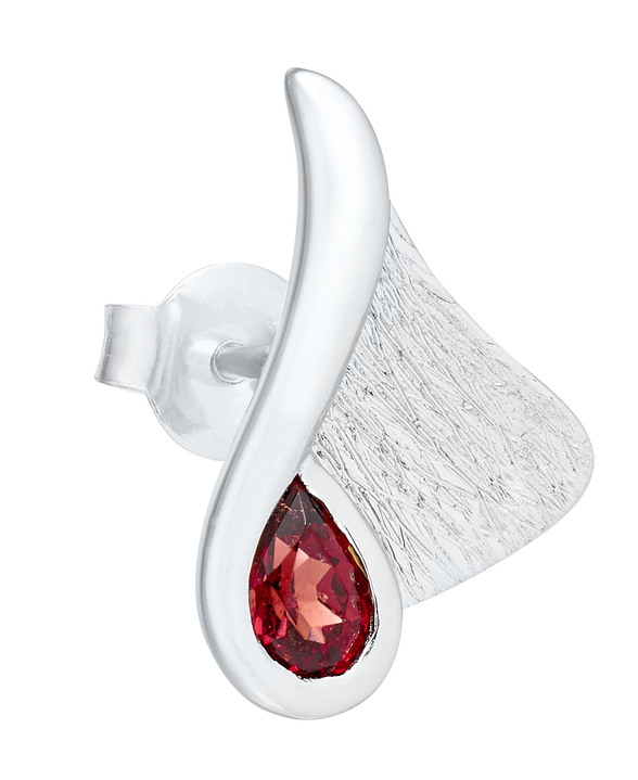 Ohrschmuck - Ohrstecker mit Granat, in Farbe  Ansicht 2